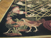 Load image into Gallery viewer, 6&#39; x 9&#39; Black Needlepoint Rug ROOSTER  #PIX-11312