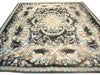 Load image into Gallery viewer, 8 x 10 Black Double Knot Needlepoint Abusson Rug 11403