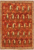 Load image into Gallery viewer, 5&#39; x 6&#39;-Red-Semi-Antique-Persian-Shiraz-Tribal-Rug.jpg