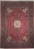 Load image into Gallery viewer, 10.3 x 13.7 Maroon Signed Fine Kashan Persian Rug 18212