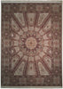 Load image into Gallery viewer, 8.6 x 11.8 Ivory Isfahan Wool&amp;Silk Fine Quality Dom Rug 18518