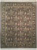 Load image into Gallery viewer, 7.9 x 9.7 ENGLISH GARDEN Fine Quality Hand-knotted Rug BROWN GREEN #PIX-18636