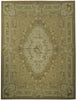 Load image into Gallery viewer, 8 x 10 SAGE GREEN Tortilla Brown Double Knot Aubusson Flat Weave Rug 20765