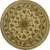 Load image into Gallery viewer, 5&#39; x 5&#39;-Ivory-Fine-Quality-Wool&amp;Silk-Round-Rug.jpg