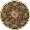 Load image into Gallery viewer, 5&#39; x 5&#39;-Black-Fine-Quality-Wool&amp;Silk-Round-Rug.jpg