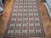 Load image into Gallery viewer, 9.4 x 19.10 Green Needlepoint Flat Weave French Rug 21393