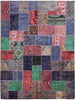 Load image into Gallery viewer, 7.10 x 9.10 Multi Color Antique Persian Patchwork Rug CLEARANCE SALE #PIX-22234