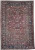 Load image into Gallery viewer, 7.8 x 11 Red Antique Persian Heriz Rug 22382