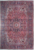 Load image into Gallery viewer, 8.10 x 11.6 Red Semi-Antique Persian Heriz Rug 22792