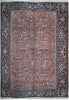 Load image into Gallery viewer, 7.5 x 10 Salmon Semi-Antique Persian Heriz Rug 22854