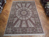 Load image into Gallery viewer, 8.5 x 11.10 Dark Grey Wool&amp;Silk Sino Isfahan Rug #PIX-23072