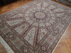 Load image into Gallery viewer, 8.5 x 11.10 Dark Grey Wool&amp;Silk Sino Isfahan Rug #PIX-23072