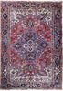 Load image into Gallery viewer, 6.4 x 9.4 Red Semi-Antique Persian Heriz Rug 23494