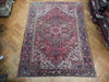 Load image into Gallery viewer, 8.10 x 11.10 Maroon Semi-Antique Persian Heriz Rug #PIX-23608