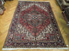 Load image into Gallery viewer, 7.11 x 11.3 Red Semi-Antique Persian Heriz Rug #PIX-23651