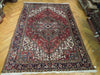 Load image into Gallery viewer, 7.11 x 11.3 Red Semi-Antique Persian Heriz Rug #PIX-23651