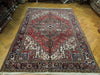 Load image into Gallery viewer, 7.11 x 11.3 Red Semi-Antique Persian Heriz Rug #PIX-23651