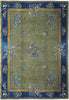 Load image into Gallery viewer, 8.11 x 11.7 Green Antique Art Deco Rug 23704