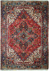 Load image into Gallery viewer, 8.4 x 9.11 Red Semi Antique Persian Heriz Rug 23939