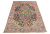 Load image into Gallery viewer, 9&#39; x 13&#39; VINTAGE Green Center Multi-Color Persian Rug 26915