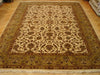 Load image into Gallery viewer, 9&#39; x 12&#39; Ivory GREEN  Fine Quality Handmade Jaipur Rug 4545