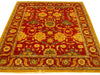 Load image into Gallery viewer, 5&#39; x 6&#39; -Chobi-Peshawar-Rug-BURGUNDY-GOLD.pg