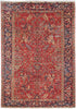 Load image into Gallery viewer, 7&#39; x 11&#39; Red Persian Heriz Rug 82412