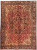 Load image into Gallery viewer, 9.4 x 12.9 Red Persian Heriz Rug 82463