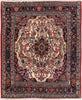 Load image into Gallery viewer, 5&#39; x 6&#39;-Dark-Maroon-Persian-Hamadan-Rug.jpg