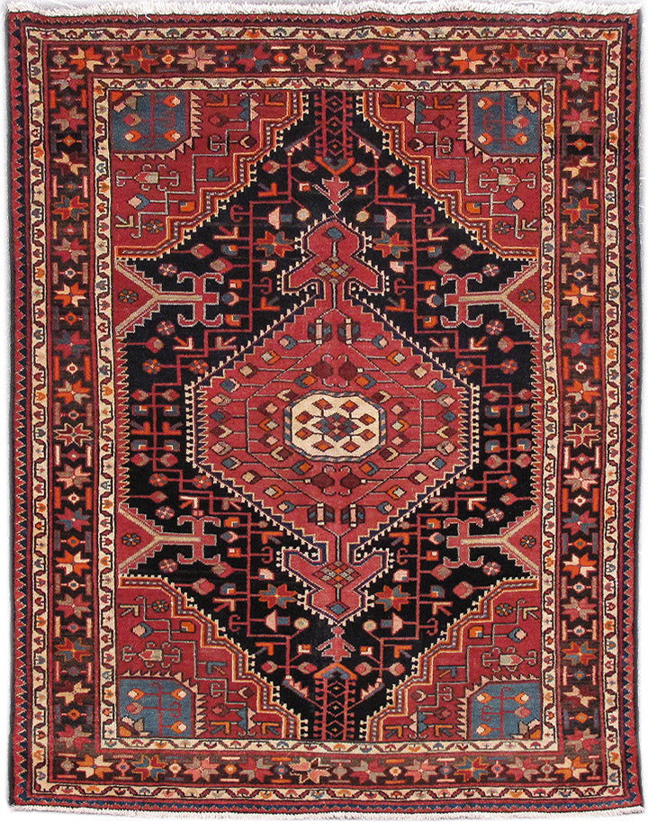 4' x 6' Red Persian Zanjan Rug 82823 | www.bestrugplace.com – Bestrugplace