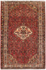 Load image into Gallery viewer, 4.7 x 7.11 Red Persian Hamadan Rug 82862