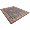 Load image into Gallery viewer, 7.10 x 10.1 Beautiful Handmade Blue Kazak Rug- Natural Wool Q19