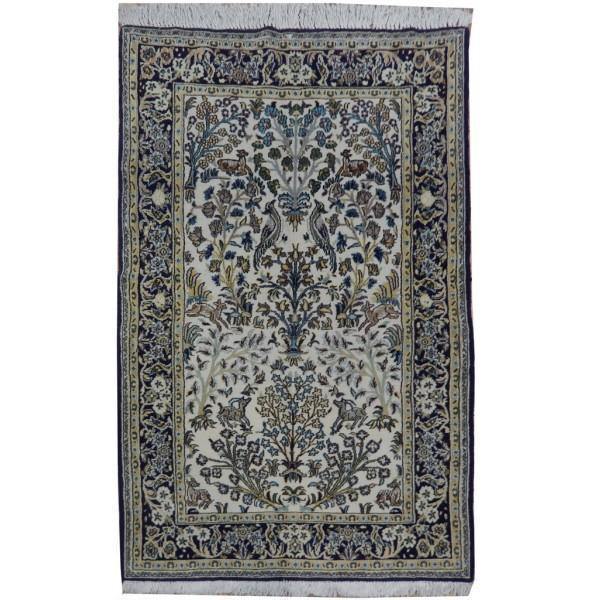 4x5 Authentic Handmade Persian Isfahan Rug - Iran - bestrugplace