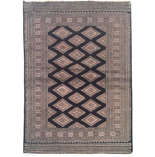 Luxurious 4x6 Authentic Hand Knotted Wool & Silk Jaldar Bokhara Rug - Pakistan - bestrugplace