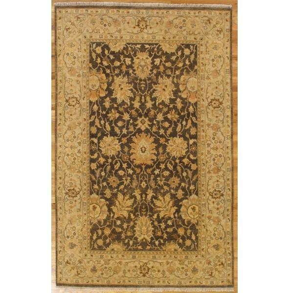 Fascinating 5x9 Authentic Hand-Knotted Vegetable Dyed Chobi Rug - India - bestrugplace