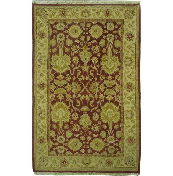 Fascinating 4x6 Authentic Handmade Vegetable Dyed Rug - India - bestrugplace