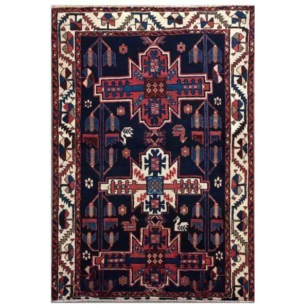 3x5 Authentic Hand-knotted Persian Hamadan Rug - Iran - bestrugplace