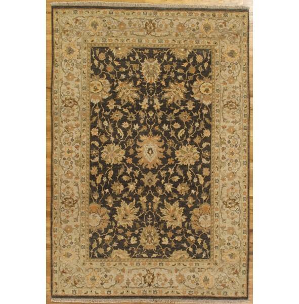 Fascinating 6x8 Authentic Hand-Knotted Vegetable Dyed Chobi Rug - India - bestrugplace