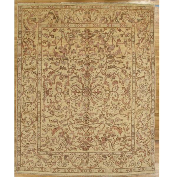 Radiant 8x10 Authentic Hand-Knotted Vegetable Dyed Chobi Peshawar Rug - Pakistan - bestrugplace