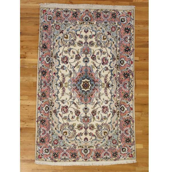 4x6 Authentic Hand-Knotted Wool & Silk Fine Quality Persian Tabriz Rug - Iran - bestrugplace