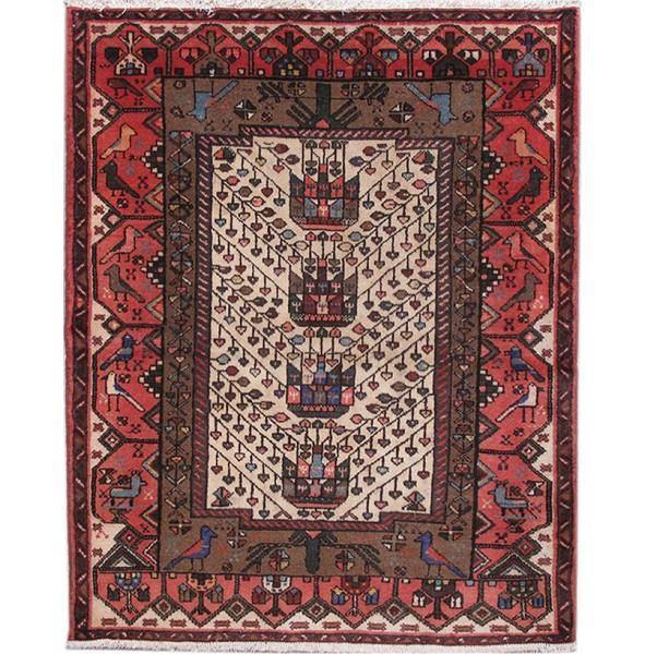 Luxurious 4x5 Authentic Hand-knotted Persian Hamadan Rug - Iran - bestrugplace