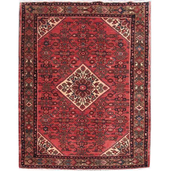 Luxurious 4x6 Authentic Hand-knotted Persian Hamadan Rug - Iran - bestrugplace