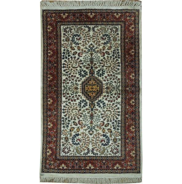 Fascinating 3x5 Authentic Handmade Wool & Silk Rug - India - bestrugplace