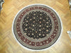 Load image into Gallery viewer, Authentic-Wool-Silk-Round-Rug.jpg