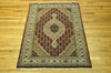 Load image into Gallery viewer, Hand-knotted-Wool-Silk-Tabriz-Mahi-Rug.jpg