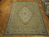 Load image into Gallery viewer, 8 x 10 SAGE GREEN Tortilla Brown Double Knot Aubusson Flat Weave Rug 20765