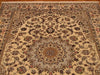 Load image into Gallery viewer, 5&#39; x 7&#39; Dark Brown Fine Wool &amp; Silk Signed Traditional Nain Rug 4224