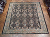 Load image into Gallery viewer, 10&#39; x 10&#39;-Black-&amp;-Ivory-Semi-Antique-Turkish-Oushak-Rug.jpg