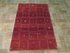 Load image into Gallery viewer, 4&#39; x 6&#39;-Red-Modern-Gabbeh-Rug.jpg