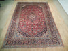 Load image into Gallery viewer, 9.5 x 13.5 Persian Kashan Iran Rug RED BLUE 72893